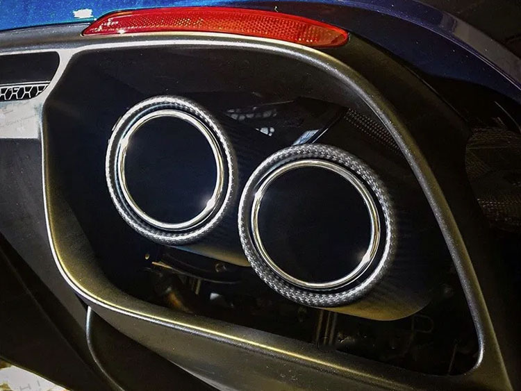 Alfa Romeo Giulia Exhaust Tips Carbon Fiber Quadrifoglio Version